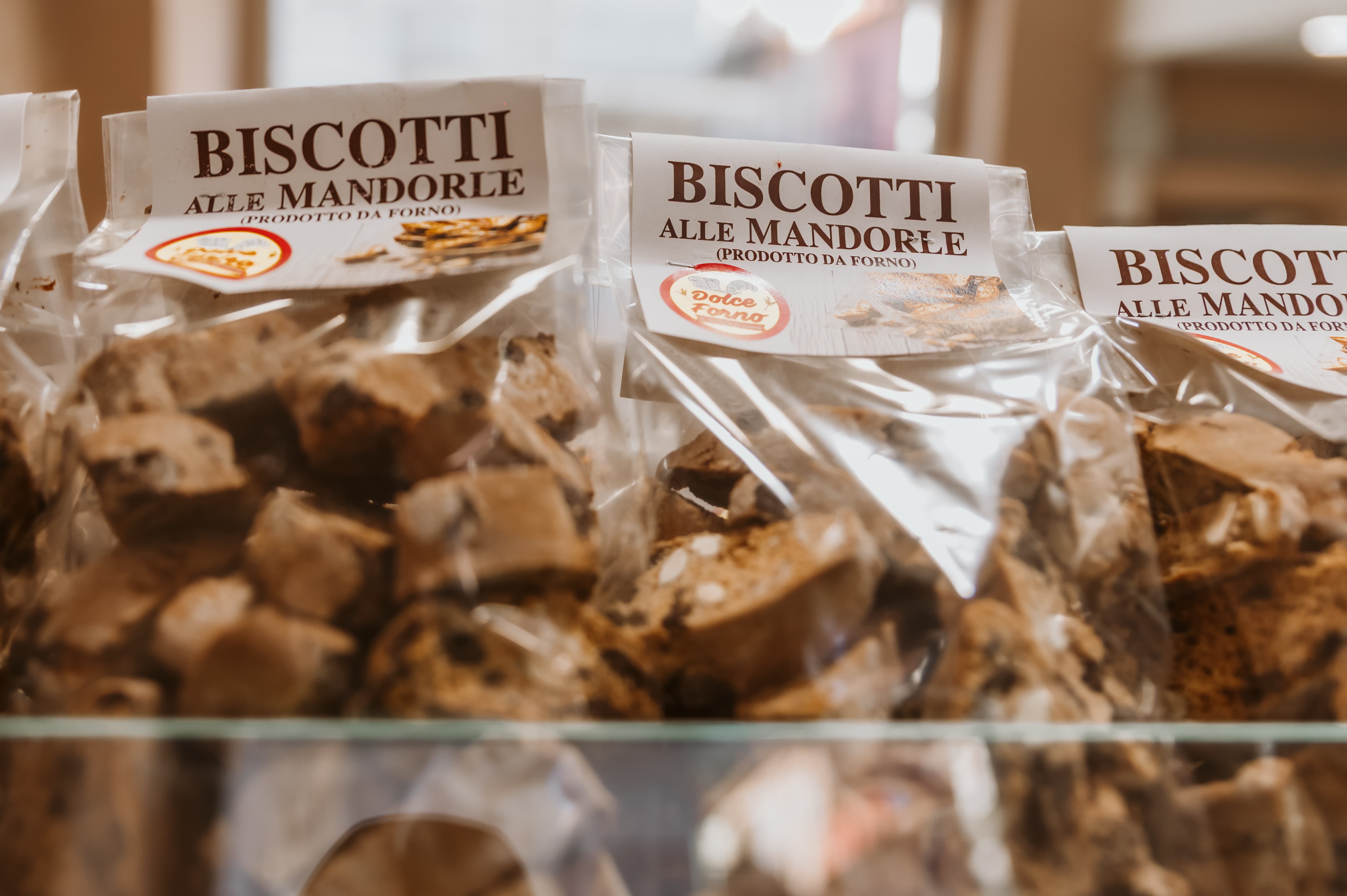 Dettaglio biscotti alle mandorle
